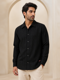 Premium Textured Shirt – Black