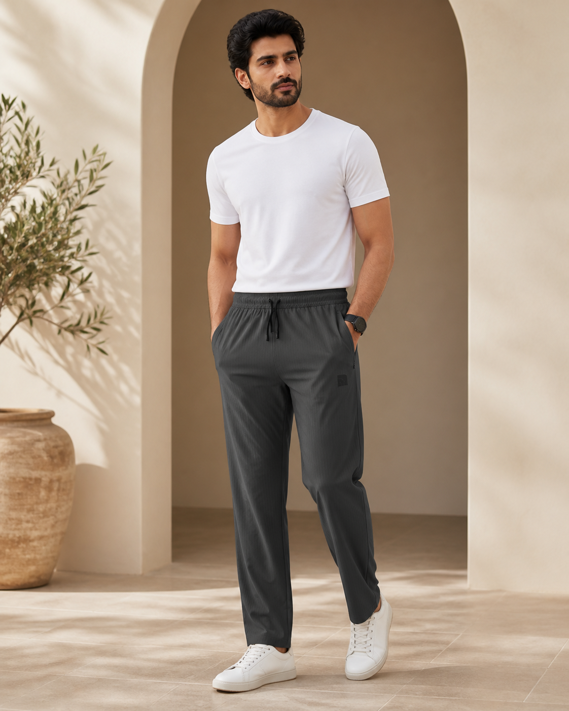 Premium Stretch Trouser – Charcoal