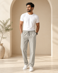 Premium Stretch Trouser – Stone Beige