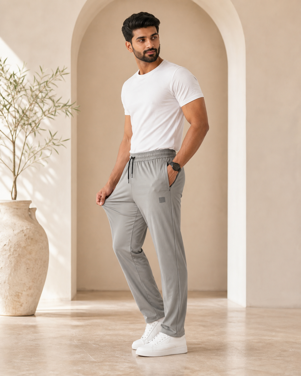 Premium Stretch Trouser – Steel Grey