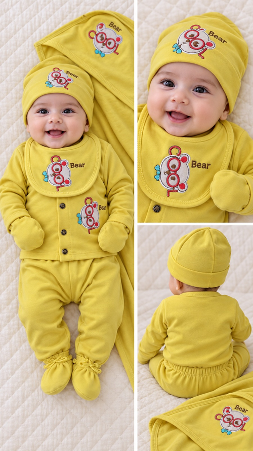 Bear Cool Newborn Baby Essentials Gift Set