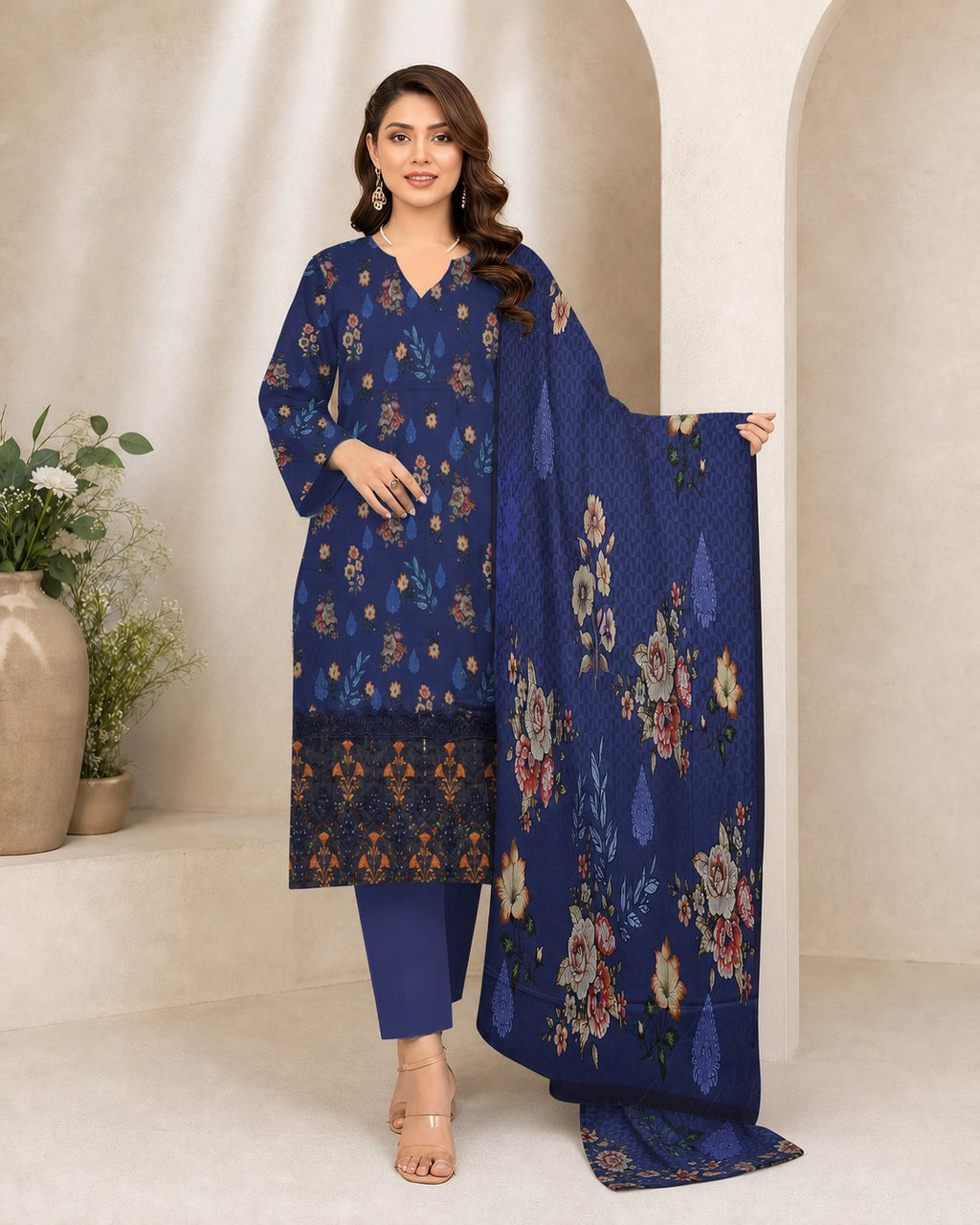 Royal Navy Botanical Digital Lawn 3-Piece Suit – Vol. 531