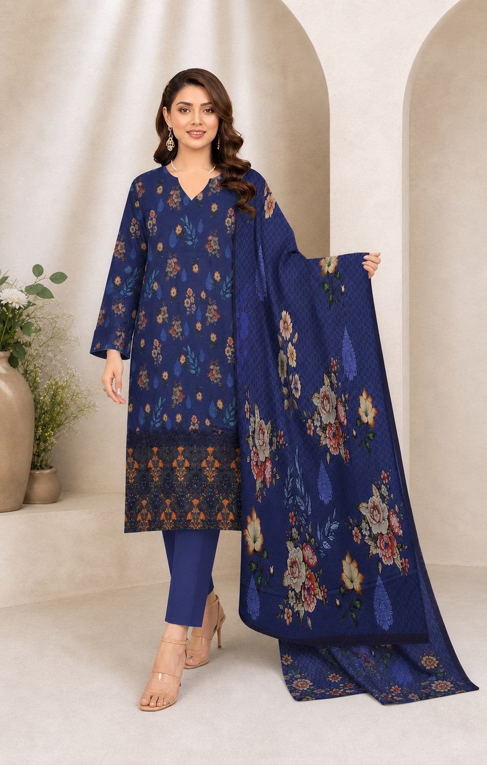 Royal Navy Botanical Digital Lawn 3-Piece Suit – Vol. 531