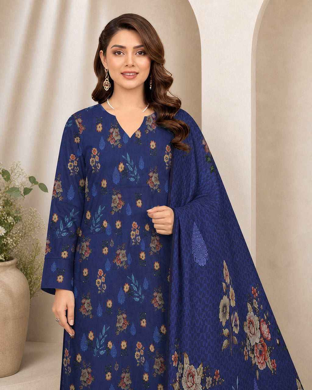 Royal Navy Botanical Digital Lawn 3-Piece Suit – Vol. 531