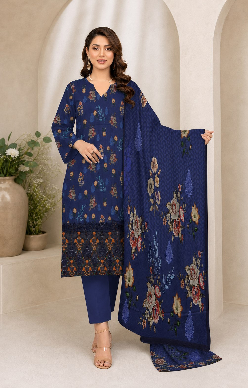 Royal Navy Botanical Digital Lawn 3-Piece Suit – Vol. 531