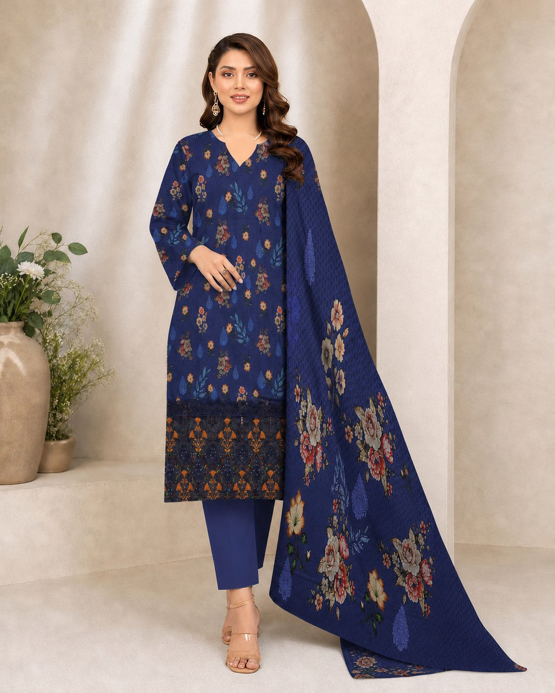 Royal Navy Botanical Digital Lawn 3-Piece Suit – Vol. 531